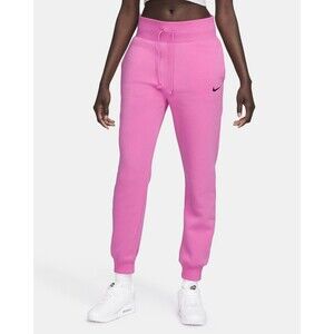 Nike Sportswear Women XXL Phoenix Fleece High-Waist Standard Jogger Pants Pink